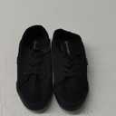 hash bubbie Women's Slip on Shoes Canvas Shoes Non Slip Fashion Sneakers for Women Low Top Loafers (9, Full Black)