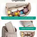 BAGSMART Diaper Bag Backpack, Large Baby Diaper Bag, Quilted Puffy Baby Bag for Mom with Quick-access Insulated Pockets, Lightweight Versatile Travel Backpack