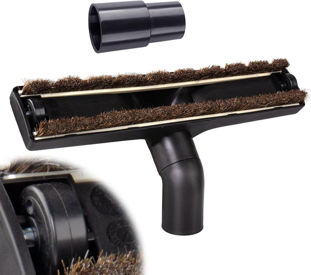 12-Inch Universal Vacuum Floor Brush Attachments 1 1/4 inch(32mm) For Shark Vacuum Attachments & brushes- For Shark Vacuum Lift Away Attachments, For Dyson Vacuum360 Swivel With Wheels