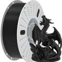 PINBALL PETG 3D Printer Filament 1.75mm High Precision Durable Moisture-Proof Strong Filament Mith Better Flow Dimensional Accuracy +/- 0.02mm Suitable for Most FDM 3D Printers 1 Kilogram Black