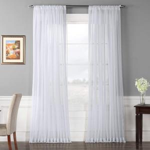 Extra Wide Plain Sheet Voile Curtain 1 Panel 100"×96"