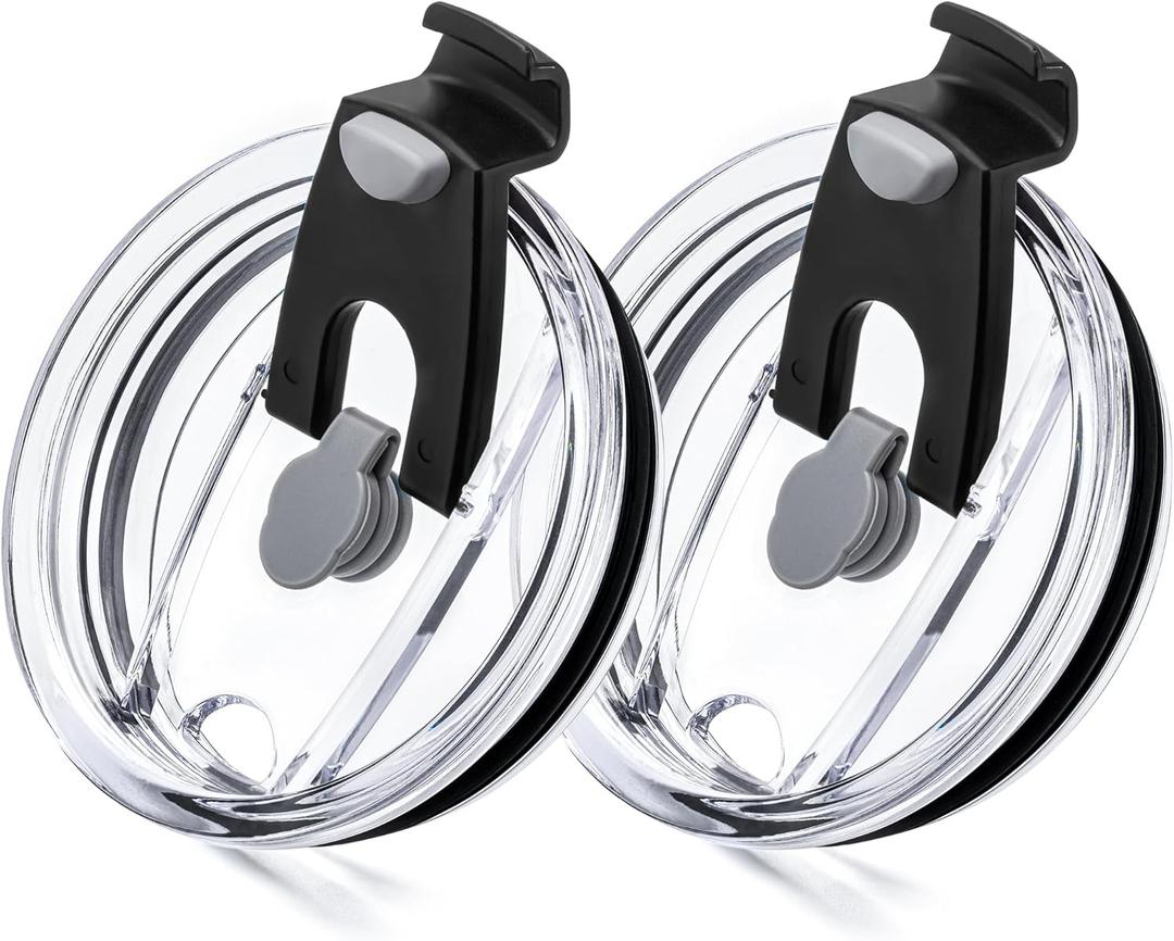 20oz Replacement Lids for Yeti Tumblers, 2 Pack Spill Proof Lids Compatible with YETI,SUNWILL,BJPKPK,WETOWETO,CIVAGO,DOMICARE,MEZMUT,ECOMOZZ 20oz Tumbler