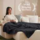 Bare Home Fleece Blanket - Twin/Twin Extra Long - Ultra-Soft Lightweight for Bed, Sofa, and Couch - Luxury Microplush - Cozy Warm Blanket (Twin/Twin XL, Black)
