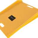 Curb Ramp - Heavy Duty, Portable Ramp with 1000lb Weight Capacity - for Furniture Dollies, Hand Trucks, or Moving Carts by Stalwart (Yellow)