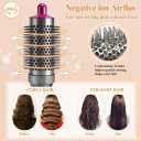Round Brush Attachment for Shark FlexStyle Accessories, FlexStyle HD430/HD440 Series with 360° Airflow, Secure Fit No Slip Blow Dryer Attachment,for Straight, Wavy, Curly, and Coily Hair