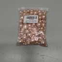 150Pcs Rose Gold Polished No Hole Faux Pearl Beads for Vase Filling Decorations, Plastic Pearls Vase Fillers, Table Scatters, Wedding Centerpiece, Home Decor, 8/14/20 mm