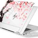 Premium Crystal Clear Case for HP Envy x360 16-inch 2-in-1 Laptop 2024 Release, Creative Patterns Ultra-Slim Lightweight Scratch-Resistant Hard Shell with Professional Protection, Cherry Blossoms
