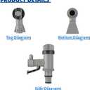Plunger Valve for Above Ground Swimming Pool, Pool Replacement Parts with On-Off Valve, Pool Hose Adapter and Pool Pipe Holder, Pool Pump Parts, Above Ground Pool Accessories (Pipe Holder-2)