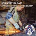 SALI 25 Pack 4-1/2 Inch Grinding Wheels for General Purpose Metal & Stainless Steel, Aluminum Oxide Grinding Disc for Angle Grinder, Depressed Center 4.5" * 1/4" * 7/8"(115 * 6.0 * 22.2 mm)