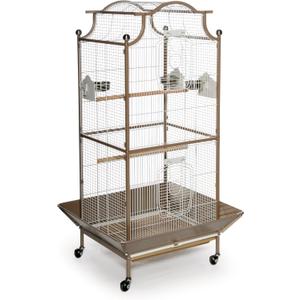 Prevue Pet Products Pagoda Cockatiel Cage, Coco and Cream, 24.0"L x 22.0"W x 58.5"H