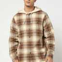 GAP Men's Long Sleeve Hooded Flannel Button-Down Shirt, X-Large (XL)