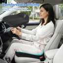 Memory Foam Car Seat Cushion for Good View & Sciatica Relief