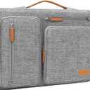 MOSISO 360 Protective Laptop Case 13.3 inch, 13-13.3 inch Laptop Sleeve Compatible with MacBook Air/Pro 13 / Pro 14,HP Dell Acer ASUS,Side Open Carrying Case with 4 Zipper Pockets&Handle, Gray