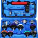 WNZ 15PC Coolant Pressure Tester Kit, Radiator Cooling System Pressure Tester Kit, Radiator Pressure Tester Kit