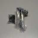 8 Pack - 6 inch Black Hidden L Shelf Bracket (1/5 Inch Thicked) Iron Floating Shelf Brackets Rustic Industrial Metal Brackets for Shelf Support