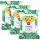 Burt's Bees Cucumber & Mint Face Wipes, for All Skin Types, Refreshing Makeup Remover & Facial Cleansing Towelettes, 30 Ct. (3-Pack)