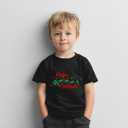 Christmas Shirts for Toddler Boys Girls Kids 2-8 Years, Santa Reindeer Snowman Dinos Truck Short Sleeve Tee (4-5T)