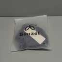 Sunzel Women's Halter Neck Sports Bra, Twist Front Yoga Crop Top with Removable Pads, Open Back V Neck Bra for Gym Workout (Medium, Blue Gray)