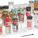 SIMPLEMADE 3-Tier Spice Rack Organizer - Versatile Storage Shelf for Kitchen, Bathroom, Bedroom & Office, Set of 1, Expandable Clear