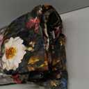 StangH Green Vintage Curtains for Living Room, Super Soft Velvet Bedroom Curtains with Floral Printing Back Tab Boho Thermal Insulated Window Drapes for Nursery, W52 x L96, 2 Panels (Flower on Green)