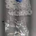 Patelai 150 Pieces Plastic Liquid Pouch Reusable Juice Pouches Travel Water Leak Proof Bags Bulk with Collapsible Silicone Funnel for Travel Outdoor (8 oz)