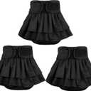 Wegreeco Dog Diapers Female (3 Pack), Highly Absorbent Dog Diapers for Female Dogs, Washable in Heat, Incontinence, or Excitable Urination (Black, Small)