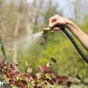Flexi Hose Lightweight Expandable Garden Hose, 25FT -Retractable Garden Hose, Water Hose - No-Kink Flexibility, 3/4 Inch Solid Brass Fittings and Double Latex Core