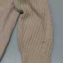 ZESICA Women's 2026 Spring Long Sleeve Crew Neck Solid Color Cable Knit Chunky Casual Oversized Pullover Sweater Tops (Medium, Oatmeal)