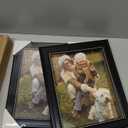 GraduationMall 8x10 Picture Frames, Real Glass, Display Photos for Wall or Tabletop, Black with Silver Beads, 2-Pack