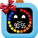 Digital Visual Timer for Kids - Rechargeable 99 Min Timer - Focus & Smoother Routines - Visual Timer for Classroom, ADHD Autism Toddler Support - Daily Use at Home, Therapy or School (Blue)