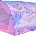 Bed Tent for Kids Lucky Castle Bed Tent Foldable Game House for Children Play Tents for Girls Boys Sleeping Canopy Playhouse