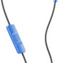 Skullcandy Jib Wired Earbuds with 3.5mm AUX Plug, Noise Isolating Fit, In-Line Microphone Call and Track Control, Convenient for Travel - Cobalt Blue