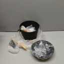 BRIAN & DANY Mini Ash with Lid and Shovel, 1.3 Gallon Fireplace with Broom, Ash Can for Fireplace, Ashes, Fire Pit, Wood Burning Stove