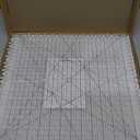 Quilting Ruler- 12.5 * 12.5" Slotted Rulers for Quilting and Sewing Quilt Strip Rulers for Fabric Precise Cutting (White)