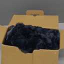 HaloRest Fluffy Faux Fur Throw Blanket, Thick 1000GSM Soft Cozy Throw Blankets for Bed, Luxury Plush Striped Warm Fuzzy Blanket for Couch LivingRoom Home Decor & Gifts(30"x 40", Dark Grey)
