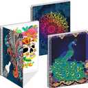 Kalysky Adult Coloring Books Set:3 Coloring Books for Adults Animal Flowers & Other Themes Designs.Coloring Books for Adults to Relax and Relieve Anxiety