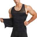 Compression Shirts for Men Shapewear Chest Abdomen Control Body Shaper Slimming Undershirt Workout Vest Tank Top, Size 49