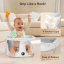 Baby Bath Seat for Babies 6 Months & Up - Bathtub Seats for Babies Sitting Up with Rinse Cup, Non-Slip, Comfortable, Infant Bath Essentials, Gray