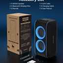 GKD62 Karaoke Machine for Adults Kids, 400W Portable Bluetooth Party Speaker with 2 Wireless Microphones, Built in AI Vocal Removal & Mic Priority, Records, Radio, Loud Sound for Home, DJ, Outdoor