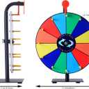 12 Slots Prize Wheel,12 Inch Prizes Spinner with Stand and Heavy Duty Base,Ruleta De Premios,Spin The Wheel for Fortune Spinning Game Carnival & Engaging Home Parties,Tradeshow.