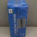 Mattress Topper Twin XL College Dorm 3 Inch Memory Foam Egg Crate 7-Zone Extra Long Cooling Gel Infused Mattress Pad Bed Topper for Pressure Relief Soft & Breathable, CertiPUR-US Certified