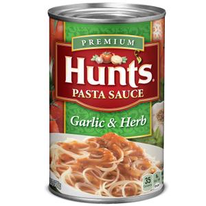 Hunts Garlic & Herb Pasta Sauce, 24 oz. Can, BBD: AUG 25/2026