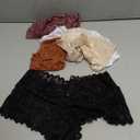 READY TO LOVE Sexy Women's Underwear Lace Shorts V Waist Breathable Cheeky Panties Boyshorts Underwear Women 5 Pack XL