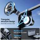 Magnetic Phone Mount Compatible with Tesla Model 3 Model Y, Car Holder 2025, Compatible with iPhone MagSafe 17/16/15/14/13/12 (Compatible with Tesla Screen Phone Mount)