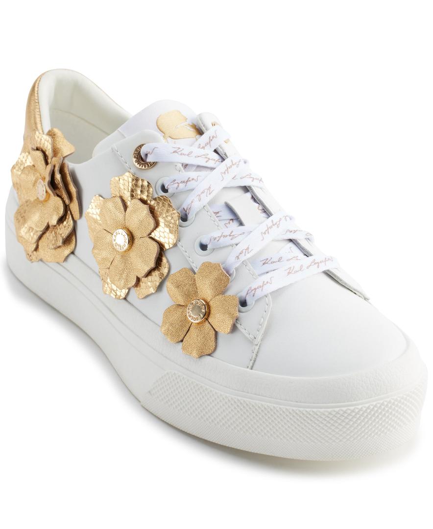 Karl Lagerfeld Paris Women's Georgia Lace Up Sneaker 8.5