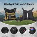 Outdoor Sports Chest pack for men with Gloves, EDC Chest bag for Travel, Lightweight Chest Rig Pouch, Tactical Running Chest Vest for Hiking, Cycling, Fitness, Motorcycle Riding, Workouts (Apricot)