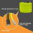 M MINGLE Pressure Washer Hose 50 FT x 1/4" - Replacement Power Wash Hose with Quick Connect Kits - High Pressure Hose with M22 14mm Fittings - 3600PSI
