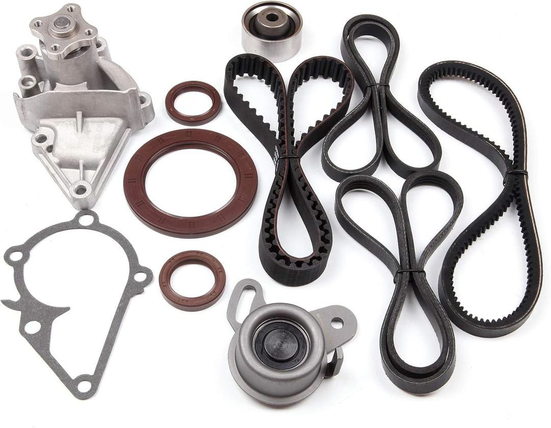 Timing Belt Kit w/Water Pump Fit for Hyundai for Accent 1.6L 2001 2002 2003 2004 2005 2006 2007 2009 2010 2011 Replace Timing Belt OEM - TS26282 (Incomplete)