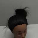 ISHOT Mannequin Head Human Hair, 16"100% Real Human Hair, Beauty School Hair Practice Head, Manikin Cosmetology Hairdresser Training Head, Doll Head