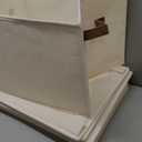 StorageWorks Storage Bins, Fabric Storage Bins for Shelves, Storage Baskets with Metal Frame, Closet Baskets and Bins with Handles, Beige, 2-Pack (14 " L x 10 " W x 8 " H)